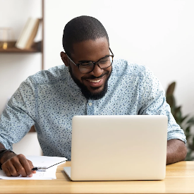 Man at laptop